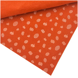 Bastelfilz Ostermuster 30x40cm Dekofilz Filzplatten Filzstoff 1mm, orange