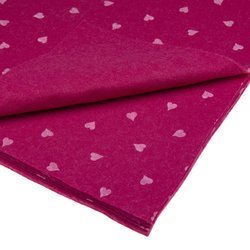 Bastelfilz mit Herzen 30x40cm Dekofilz Filzplatten Filzstoff 1mm, fuchsia pink