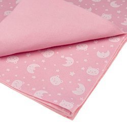 Bastelfilz mit Teddybären Monde 30x40cm Dekofilz Filzplatten Filzstoff 1mm, rosa