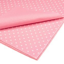 Bastelfilz mit Tupfen 30x40cm Dekofilz Filzplatten Filzstoff 1mm, pastel pink