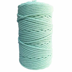 Baumwollkordel 5mm Seil aus Baumwolle mit Polyester Kern 100m - celadon / mint