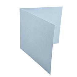 Blanko Karten 14x14 cm quadratisch Klappkarten Doppelkarten Faltkarten - Himmelblau