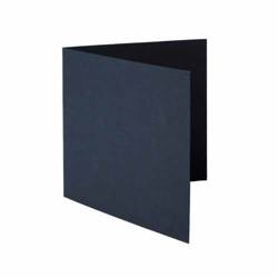 Blanko Karten 14x14 cm quadratisch Klappkarten Doppelkarten Faltkarten - Marineblau
