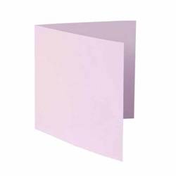 Blanko Karten 14x14 cm quadratisch Klappkarten Doppelkarten Faltkarten - Rosa