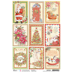CIAO BELLA Reispapier Decoupage Bastelpapier Softpapier, Holiday Greeting cards