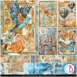 CIAO BELLA Satz 11Stk 30x30cm doppelseitigen Scrapbooking Papier -  Esprit de Voyage