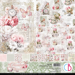 CIAO BELLA Satz 7 Stk doppelseitigen Scrapbooking Papier 30x30cm - Timeless Moments