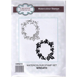 CREATIVE EXPRESSIONS Gummistempel Motivstempel - Wreath / Kranz