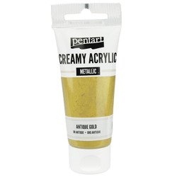 Cremige Acrylfarbe metallic ant. gold/metallic gold 60ml - PENTART