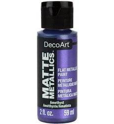 DECO ART Metallische Matt Acrylfarbe Multisurface 59ml, Amethyst DMMT13