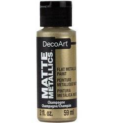 DECO ART Metallische Matt Acrylfarbe Multisurface 59ml, Champagne DMMT08
