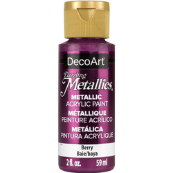 DECOART Dazzling Metallics Acrylic Paint, Acrylfarbe - Berry 59 ml