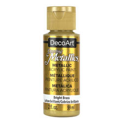 DECOART Dazzling Metallics Acrylic Paint, Acrylfarbe - Bright Brass 59 ml