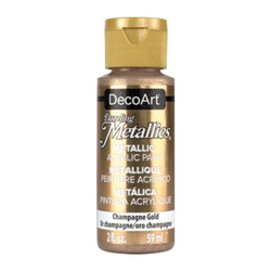 DECOART Dazzling Metallics Acrylic Paint, Acrylfarbe - Champagne Gold 59 ml