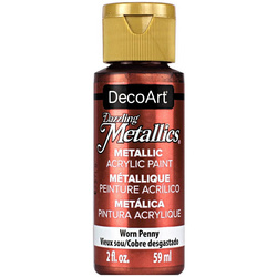 DECOART Dazzling Metallics Acrylic Paint, Acrylfarbe - Worn Penny 59 ml