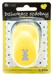 DPCRAFT Motivlocher Scrapbooking Motivstanzer Stanzer Hebelstanzer, 2.5cm Hase