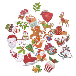 DPCraft AUFKLEBER Dekor Stickers Scrapbooking Vinyl Frohe Weihnachten 25 Stk.