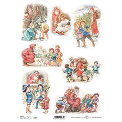 Decoupage-Papier A4 SOFT ITD-S0334, festlich