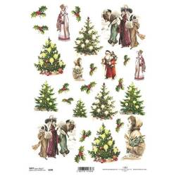 Decoupage-Papier, Weihnachten A4 SOFT ITD-S0190