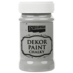 Dekor Paint Kreidefarbe grau - grey 100ml - PENTART
