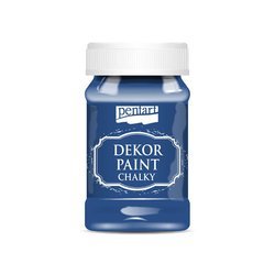 Dekor Paint Kreidefarbe stahlblau - steel blue 100ml - PENTART