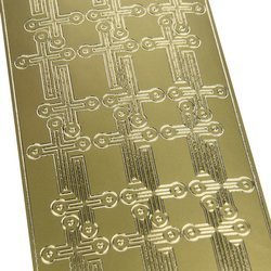 Dekorative Aufkleber Kreuze 1 gold 0931