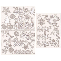 Dekorpappe Die Cut Chipboard old Fashioned Christmas Album Workshop-Set - Scrapiniec