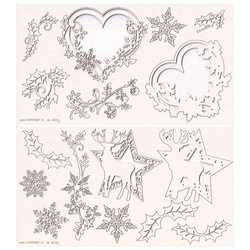 Dekorpappe Die Cut Chipboard old Fashioned Weihnachtskarte Workshop-Set - Scrapiniec