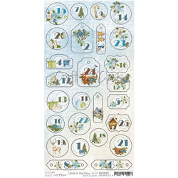 Die Cuts Stanzteile Scrapbooking Tagebuch Label 250g, Carols in the Snow 027