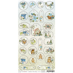 Die Cuts Stanzteile Scrapbooking Tagebuch Label 250g, Carols in the Snow