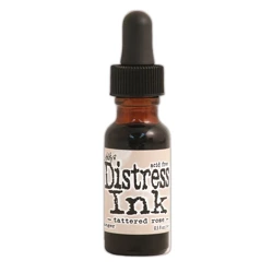 Distress Ink Reinker - Distress Ink Cup Nachfüllpackung - Tattered Rose