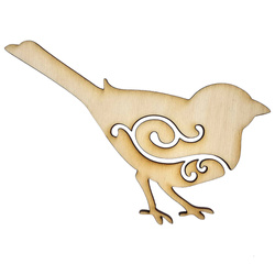 Durchbrochener Vogel aus Holz Nr. 5 Dekor
