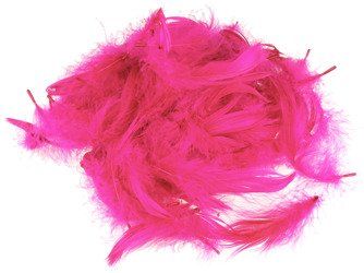 FEDERN Bastelfedern Dekofedern Feathers 10g/1-10cm, amaranth