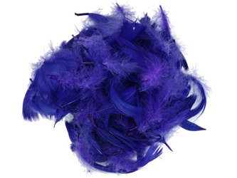 FEDERN Bastelfedern Dekofedern Feathers 10g/6-10cm, marineblau