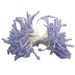 Gefrorene lilafarbene längliche Staubgefäße - 80 Stk