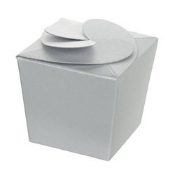 Geschenkbox Blume Silber - RzP