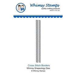 Gestanzt - Whimsy Stamps - Kreuzstich-Bordüre - Nachahmung von Stichen