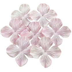 HORTENSIONEN Papierblumen, Maulbeere rosa Nebel 50mm - 100 Stück