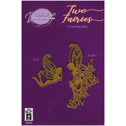 HOT OFF THE PRESS - Stanzform Präge Stanzschablone Cutting Die, Two Fairies