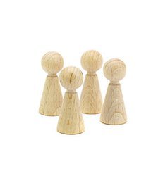 Holzfiguren - Pfand - Puppe peg doll 4St