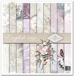 ITD COLELECTION Satz von 11St Scrapbooking-Papieren, 30x30 cm English Rose