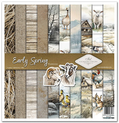 ITD COLLECTION Setz 11Stk 30x30cm Scrapbooking Papier - Early Spring