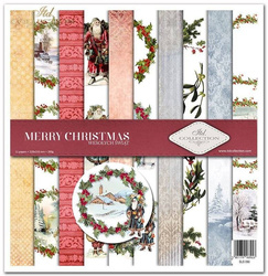 ITD COLLECTION Setz 11Stk 30x30cm Scrapbooking Papier - Merry Christmas