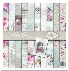 ITD COLLECTION Setz 11Stk 30x30cm Scrapbooking Papier Shabby Chic