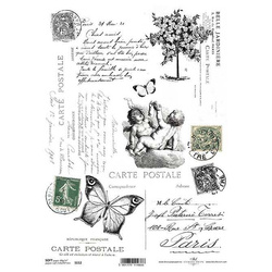 ITD Decoupage Papier SOFT ITD-S112 - A4 Handschrift Schmetterling