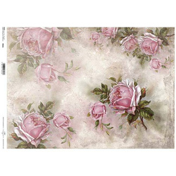 ITD Reispapier Decoupage Bastelpapier, A3 066L, Rosen