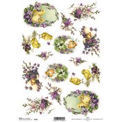 ITD Reispapier Decoupage Bastelpapier Serviettentechnik,  ITD-R299 Ostern