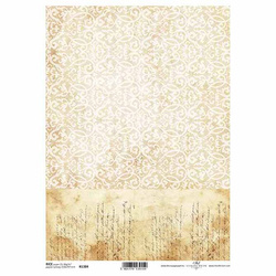 ITD Reispapier Decoupage Bastelpapier Serviettentechnik-R1384 - A4 - Jahrgang, alte Zeitschrift, Hintergrund