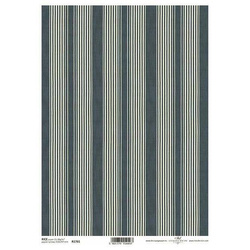 ITD Reispapier Decoupage Bastelpapier Serviettentechnik-R1761 gestreift marineblau und beige