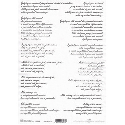 ITD Reispapier Decoupage Bastelpapier Serviettentechnik-R2215 Zitate, Sätze, Hymne über die Liebe